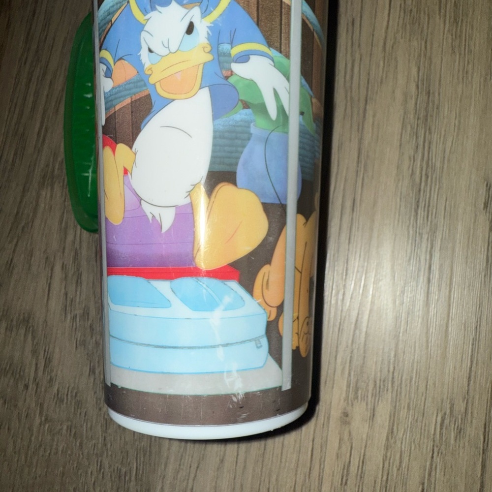 Disney Mug with Red Lid and Green Handle - Picture 2 of 5